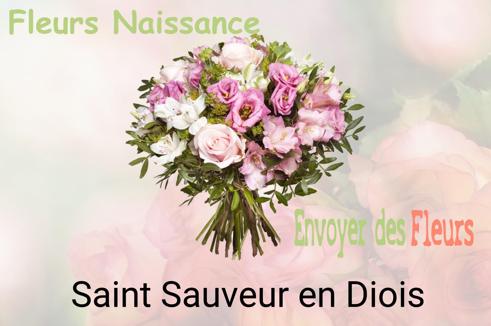 Bouquet de fleurs de naissance livré à Saint-Sauveur-en-Diois
